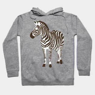 Minimalist Zebra Block Colors Hoodie